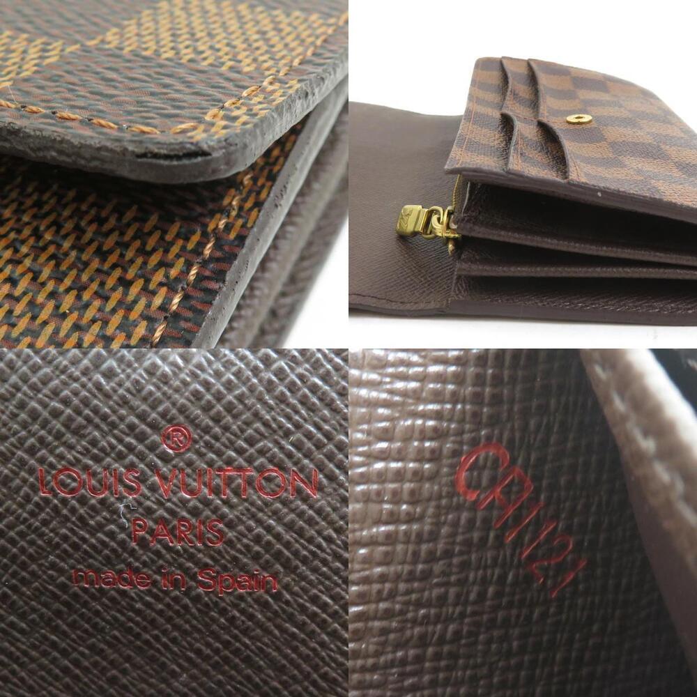Louis Vuitton Long Wallet Damier Portefeuille Sarah Canvas Ebene - Picture 5 of 5